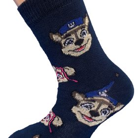 Bombažne nogavice tačke na patrulji (Paw patrol)  220-605 Temno modra